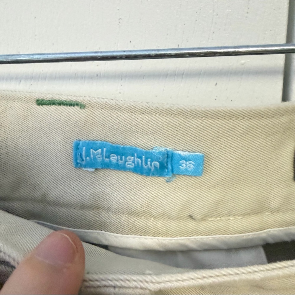 J.McLaughlin Khaki Chino Pants | Size 36 | Classic Fit - Picture 2 of 3